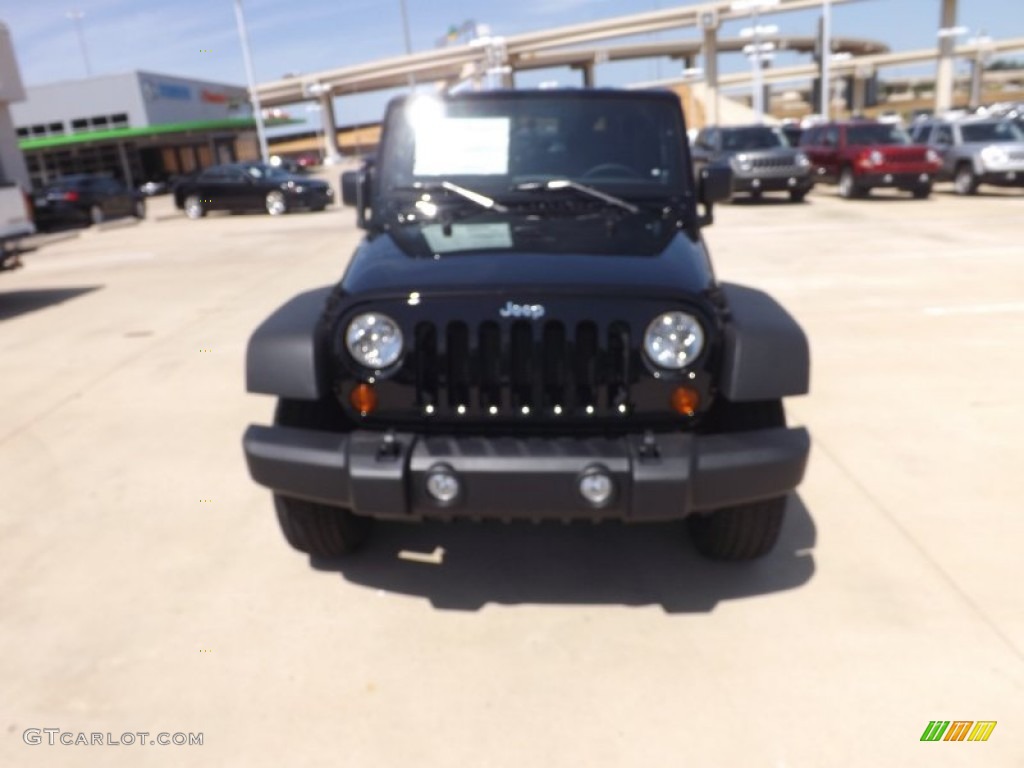 2012 Wrangler Sport 4x4 - Black / Black photo #8