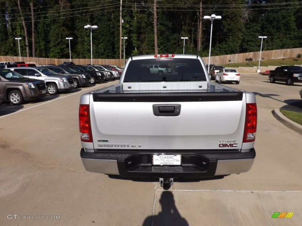 2012 Sierra 1500 SLE Extended Cab 4x4 - Quicksilver Metallic / Ebony photo #4