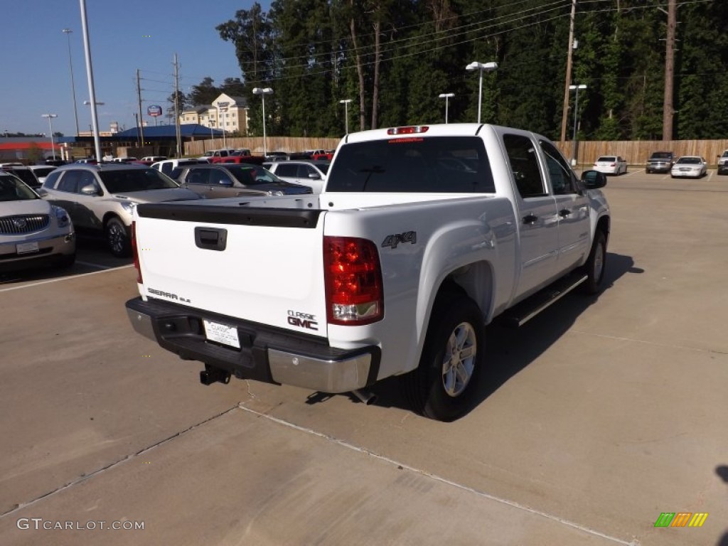 2012 Sierra 1500 SLE Crew Cab 4x4 - Summit White / Ebony photo #5