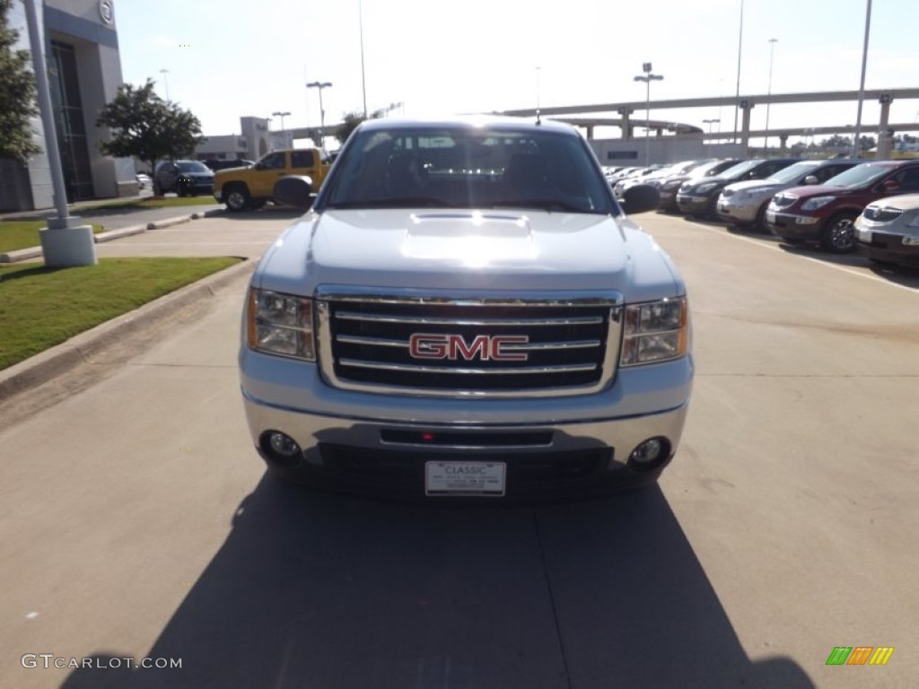 2012 Sierra 1500 SLE Crew Cab 4x4 - Summit White / Ebony photo #8
