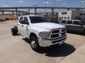 2012 Bright White Dodge Ram 3500 HD ST Crew Cab 4x4 Dually Chassis  photo #7
