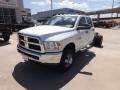 Bright White 2012 Dodge Ram 3500 HD ST Crew Cab 4x4 Dually Chassis