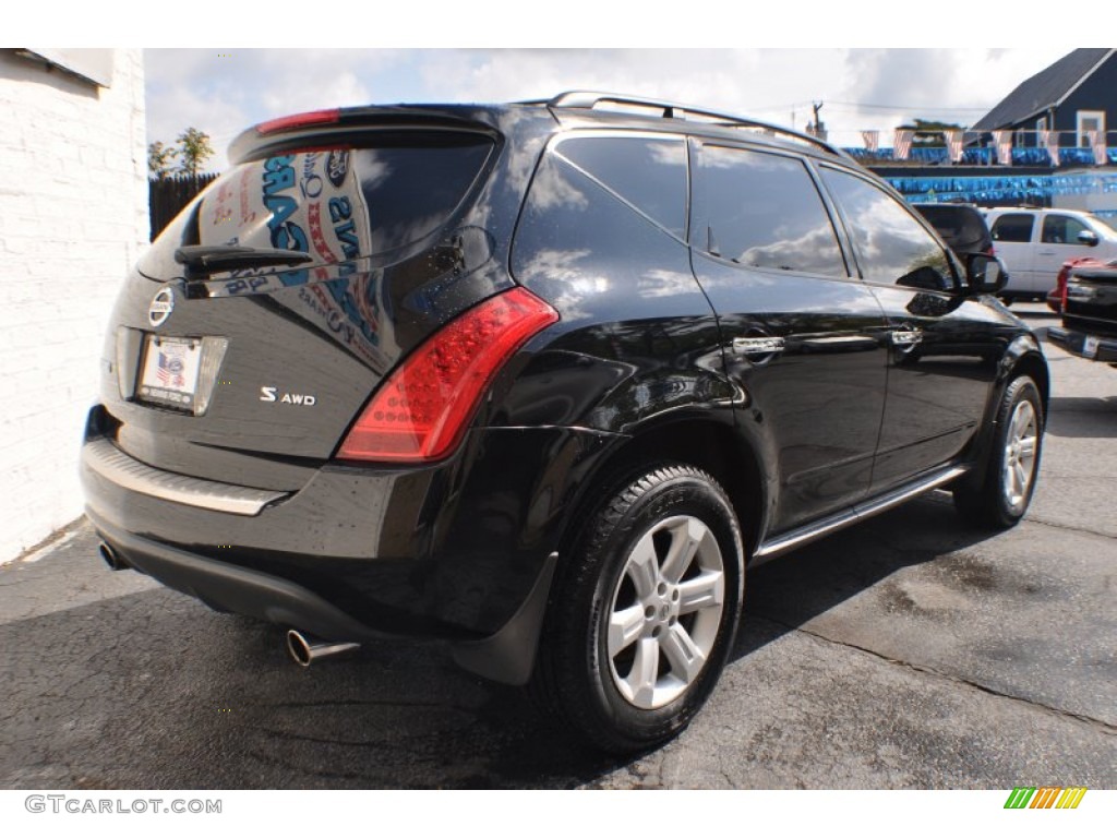 2006 Murano S AWD - Super Black / Charcoal photo #6