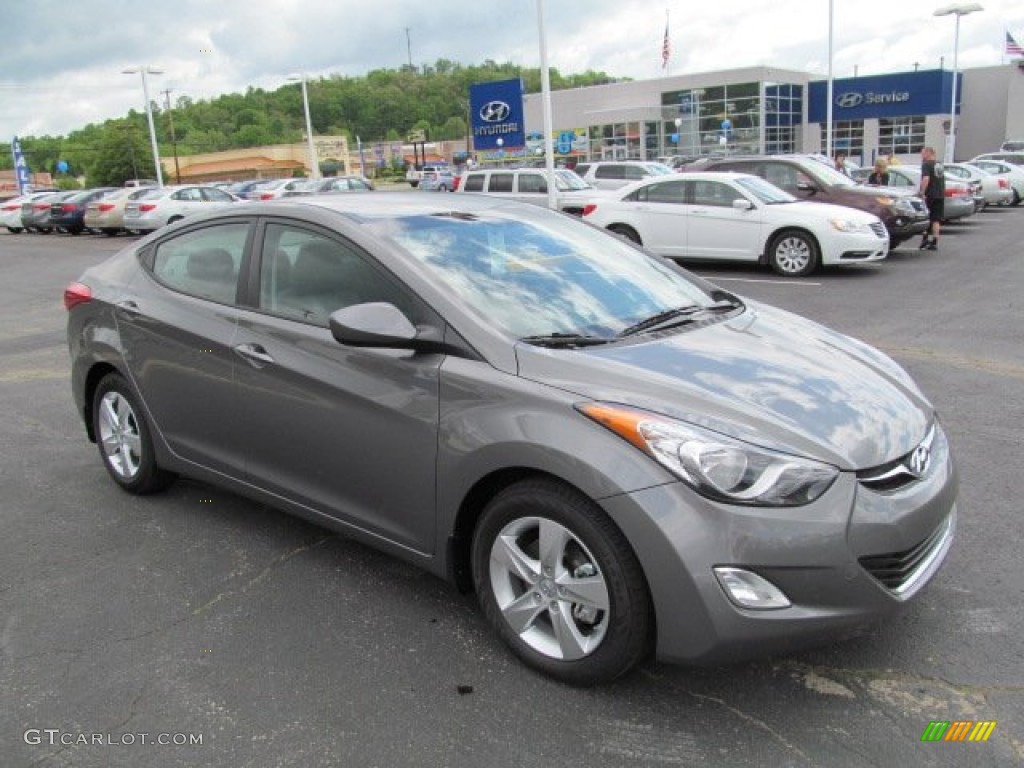 2013 Elantra GLS - Harbor Gray Metallic / Gray photo #1