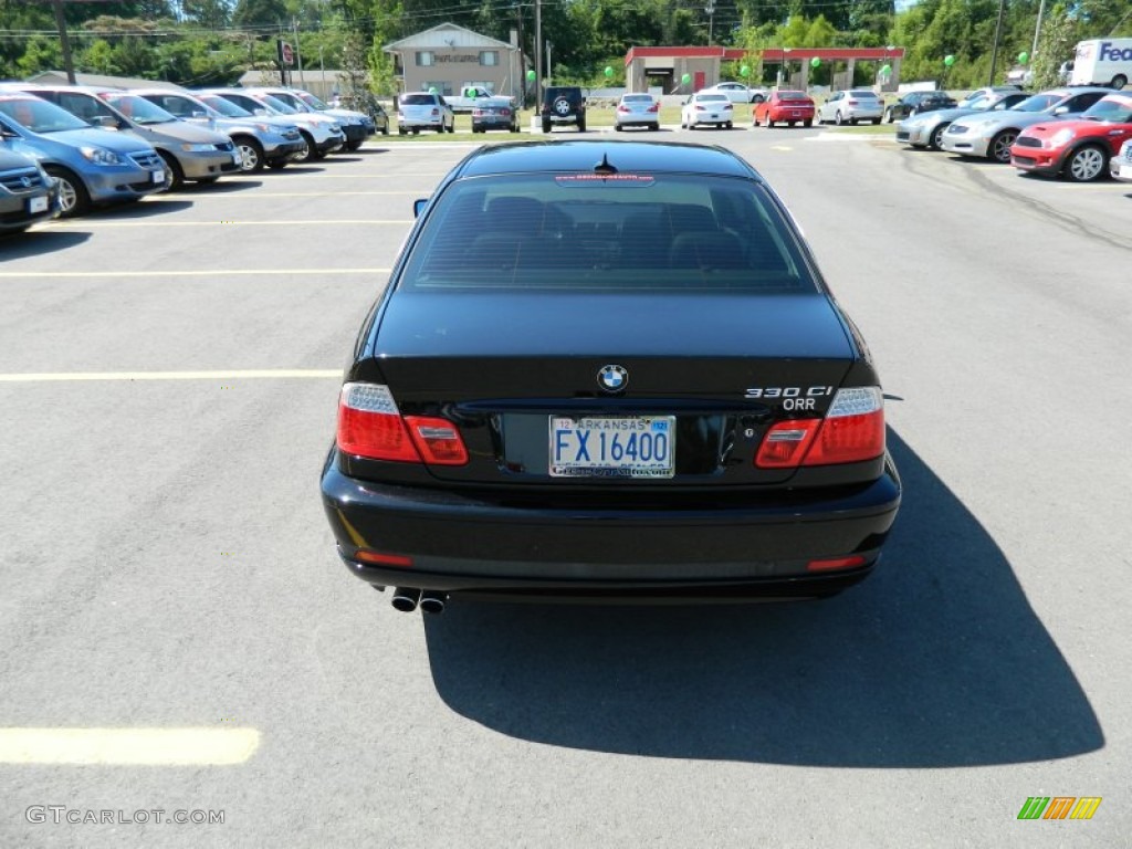 2006 3 Series 330i Coupe - Jet Black / Black photo #4