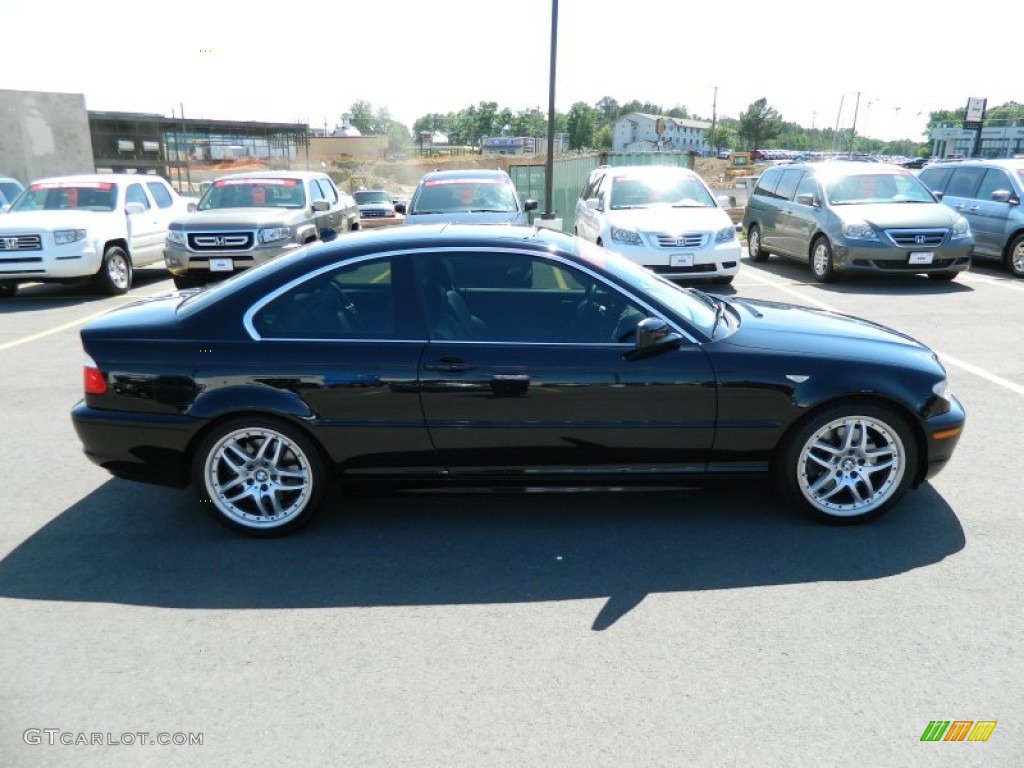 2006 3 Series 330i Coupe - Jet Black / Black photo #6
