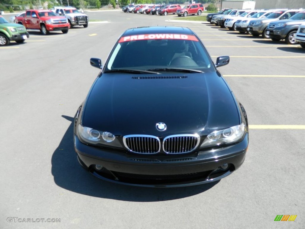 2006 3 Series 330i Coupe - Jet Black / Black photo #8