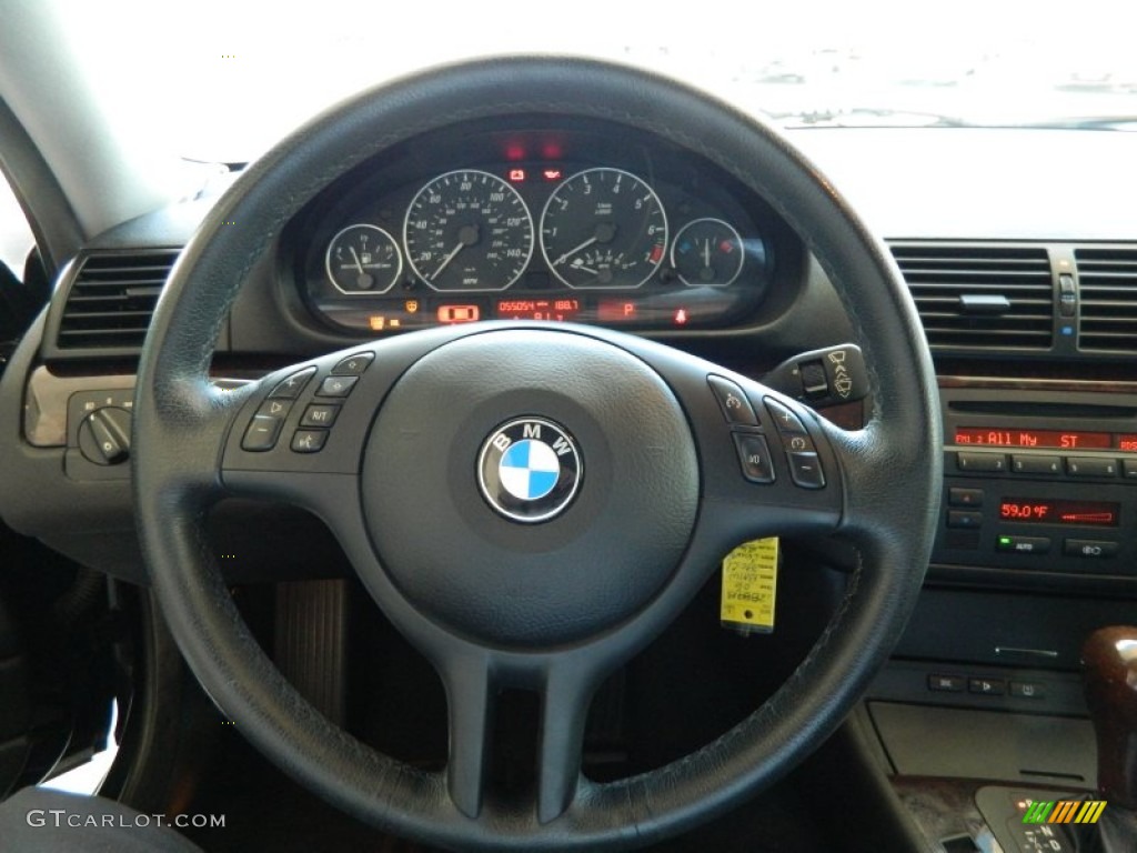 2006 3 Series 330i Coupe - Jet Black / Black photo #17