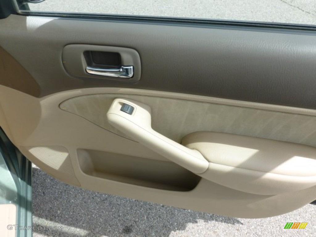 2003 Civic LX Sedan - Galapagos Green / Gray photo #11