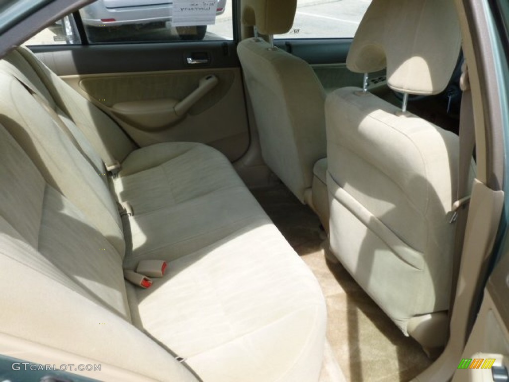 2003 Civic LX Sedan - Galapagos Green / Gray photo #12