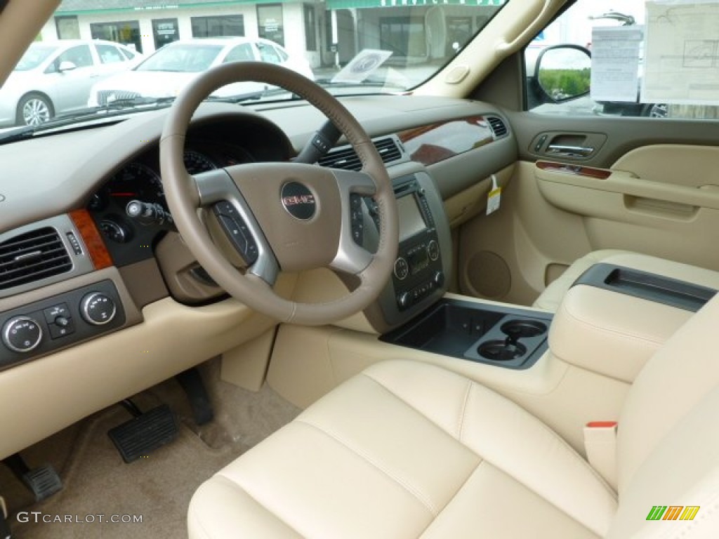 Light Tan Interior 2012 GMC Yukon XL SLT 4x4 Photo #65025642