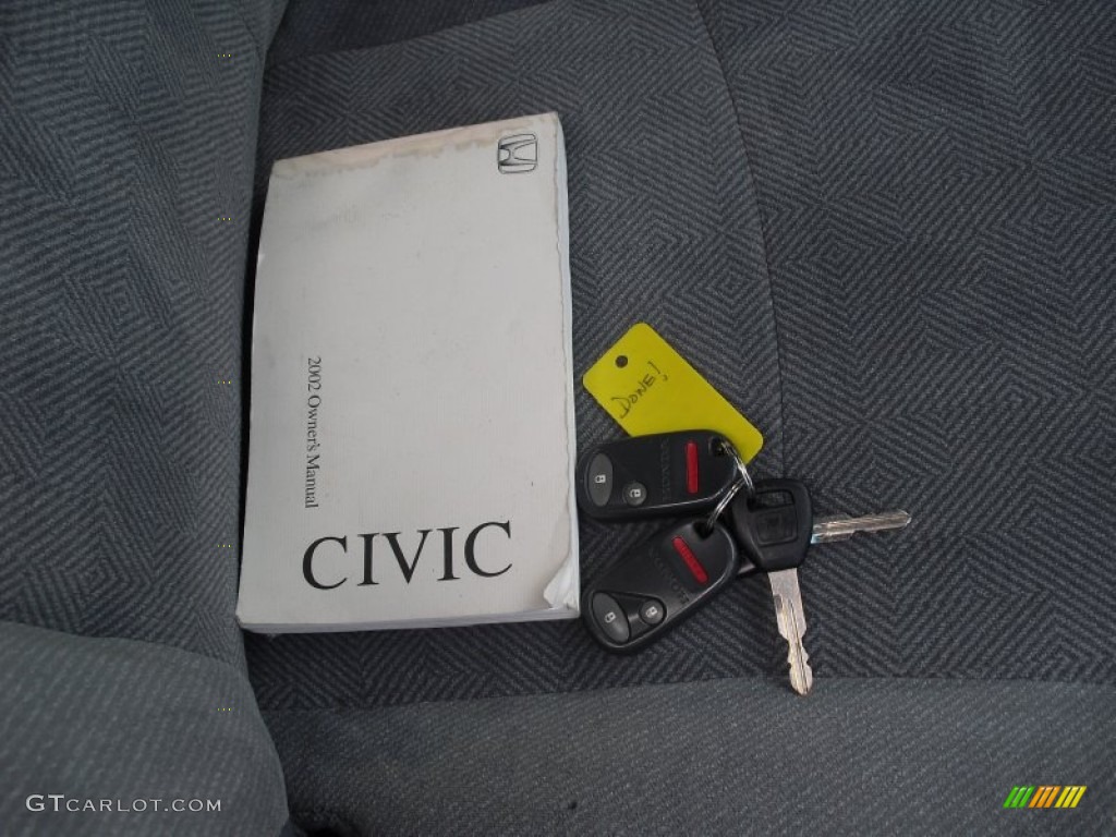 2002 Civic LX Sedan - Taffeta White / Gray photo #19