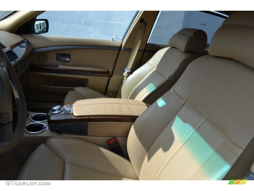 2004 7 Series 745Li Sedan - Alpine White / Dark Beige/Beige III photo #5