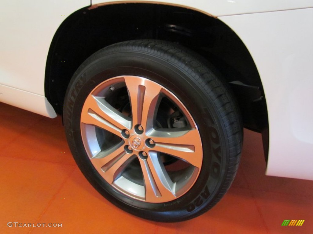 2009 Highlander Sport 4WD - Blizzard White Pearl / Sand Beige photo #5