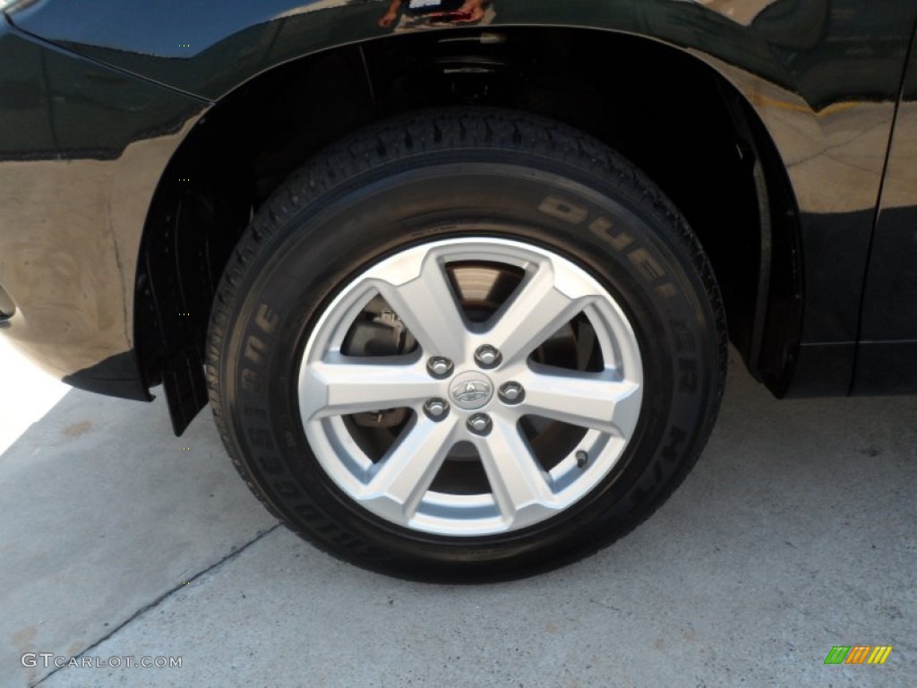 2009 Highlander V6 - Black / Sand Beige photo #11