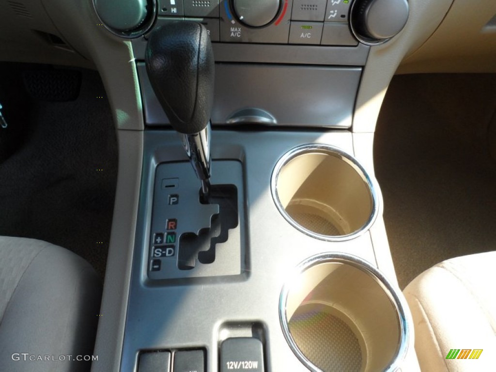 2009 Highlander V6 - Black / Sand Beige photo #35