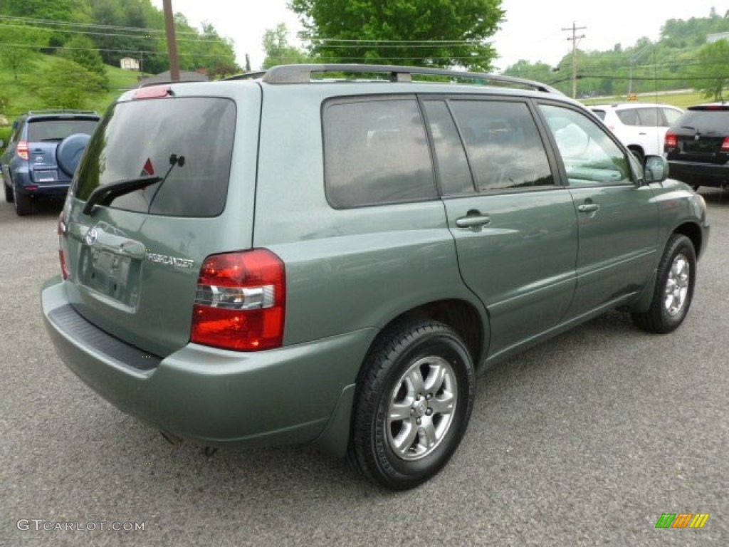 2004 Highlander V6 4WD - Oasis Green Pearl / Ivory photo #1