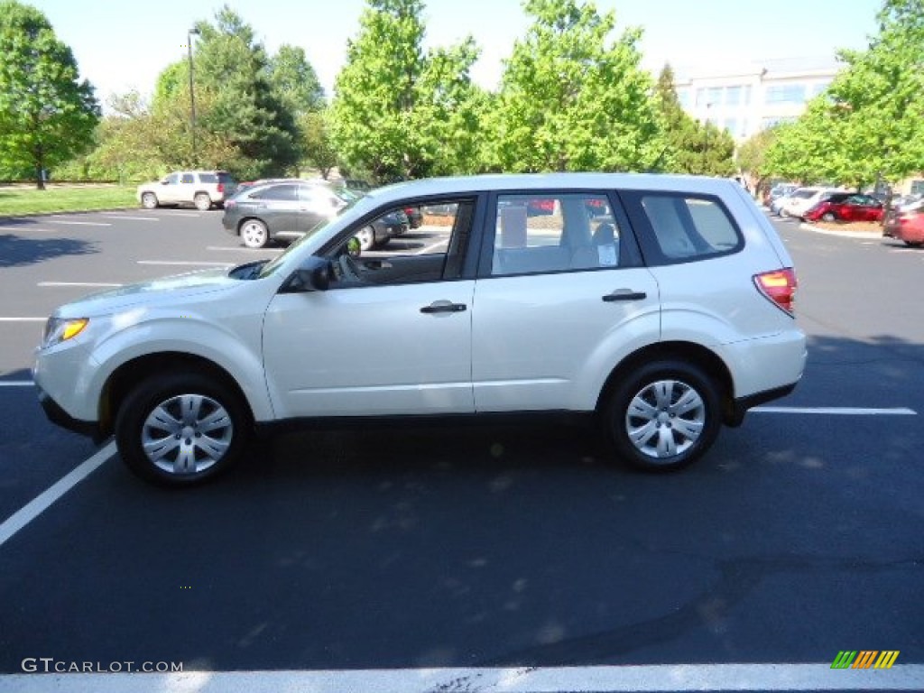 2009 Forester 2.5 X - Satin White Pearl / Black photo #4