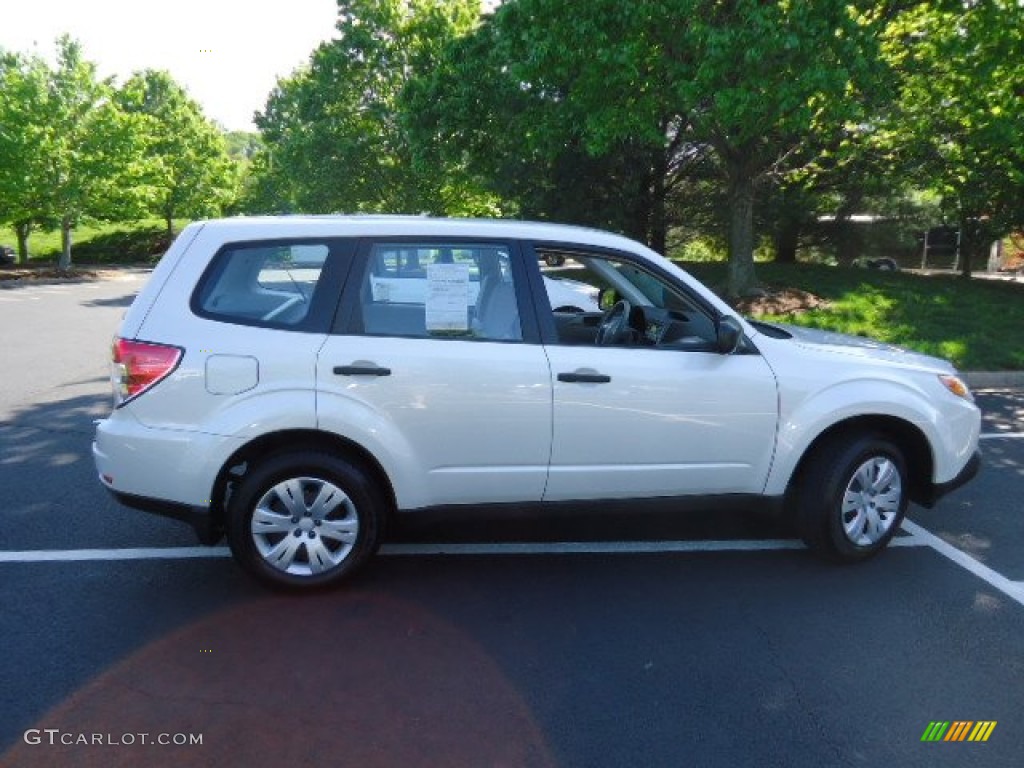 2009 Forester 2.5 X - Satin White Pearl / Black photo #8