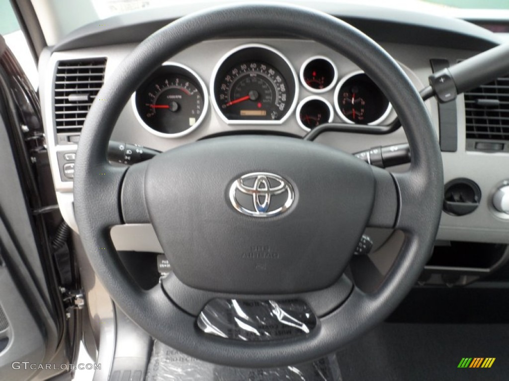 2012 Toyota Tundra TRD Double Cab Graphite Steering Wheel Photo #65034616