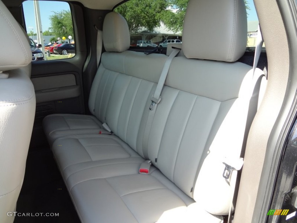 2010 F150 XLT SuperCab - Tuxedo Black / Medium Stone photo #5