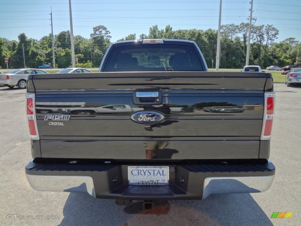 2010 F150 XLT SuperCab - Tuxedo Black / Medium Stone photo #7