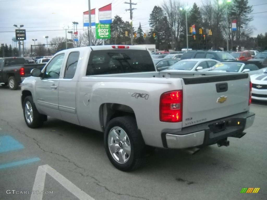 2010 Silverado 1500 LTZ Extended Cab 4x4 - Sheer Silver Metallic / Ebony photo #5