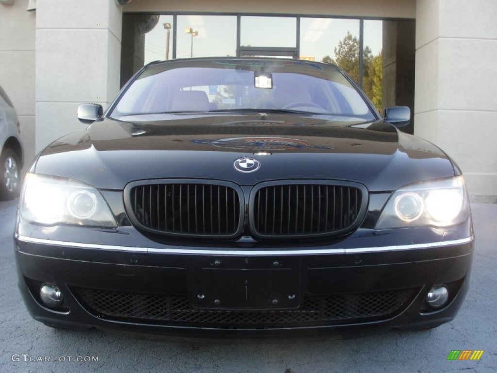 2006 7 Series 750i Sedan - Jet Black / Dark Beige/Beige III photo #5