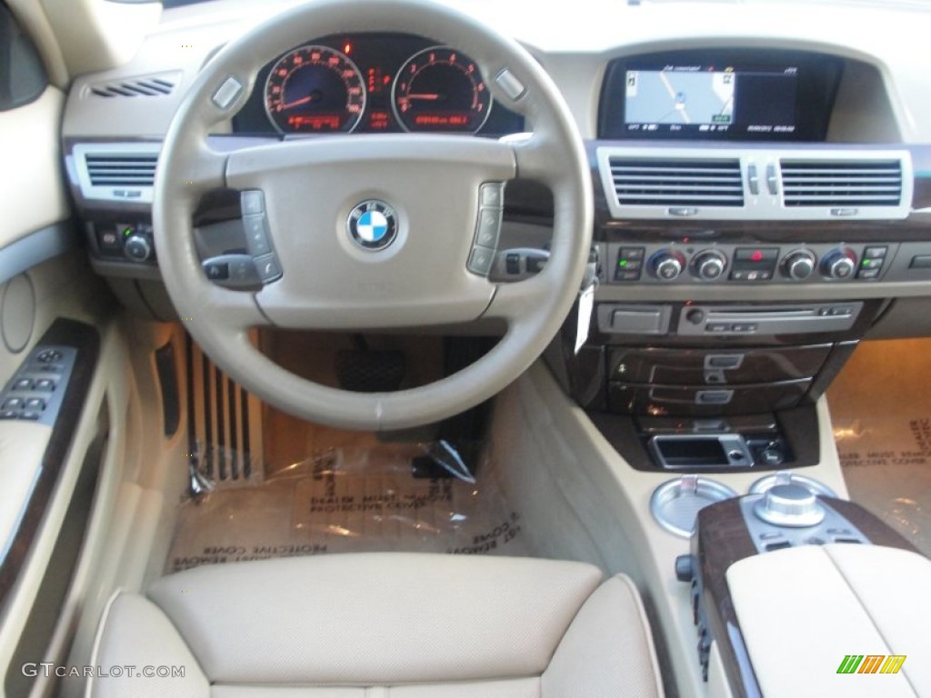 2006 7 Series 750i Sedan - Jet Black / Dark Beige/Beige III photo #14