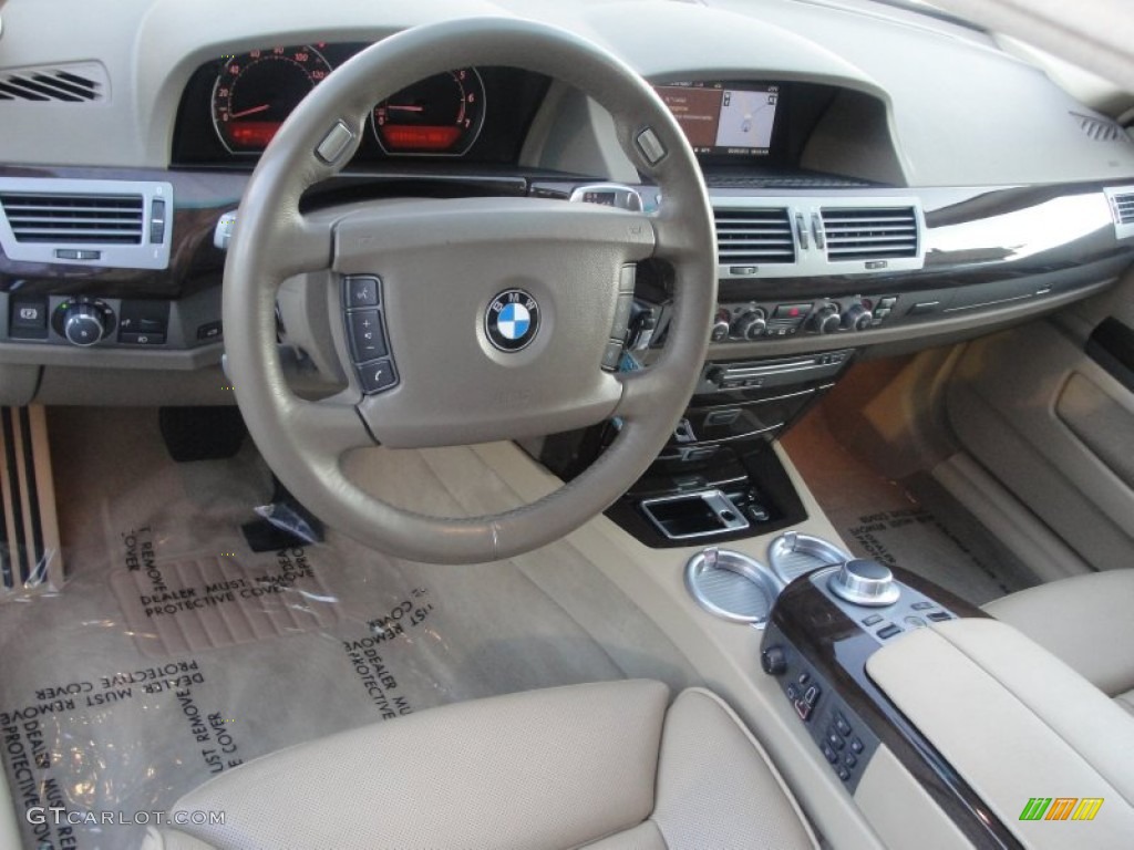 2006 7 Series 750i Sedan - Jet Black / Dark Beige/Beige III photo #15