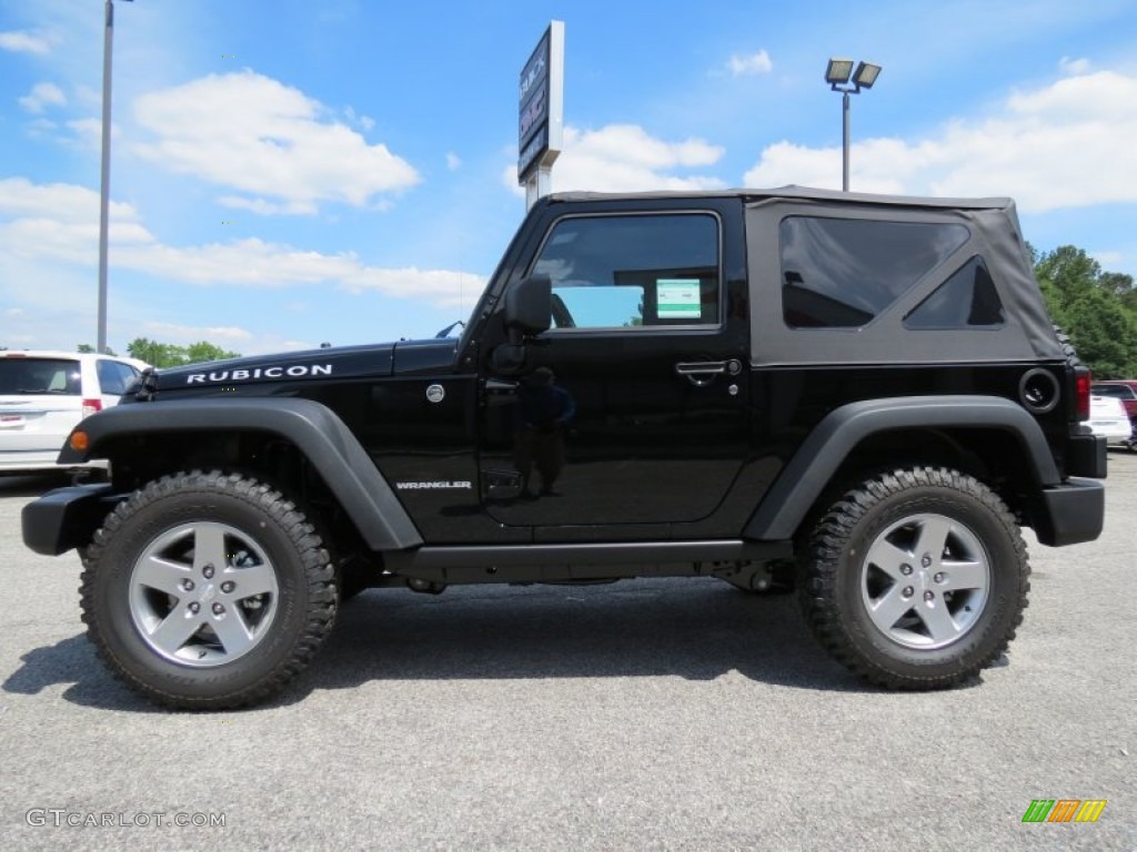 2012 Wrangler Rubicon 4X4 - Black / Black photo #4