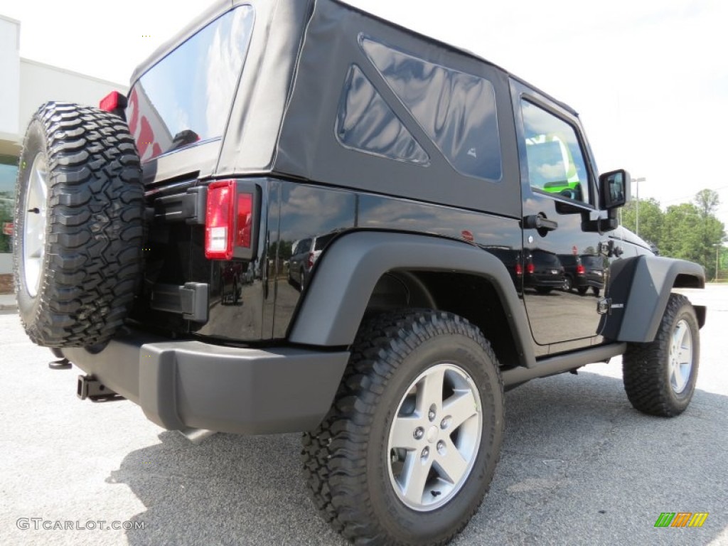 2012 Wrangler Rubicon 4X4 - Black / Black photo #7