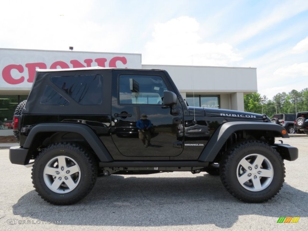 2012 Wrangler Rubicon 4X4 - Black / Black photo #8