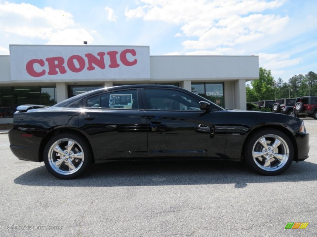 2012 Charger R/T Road and Track - Pitch Black / Black photo #8