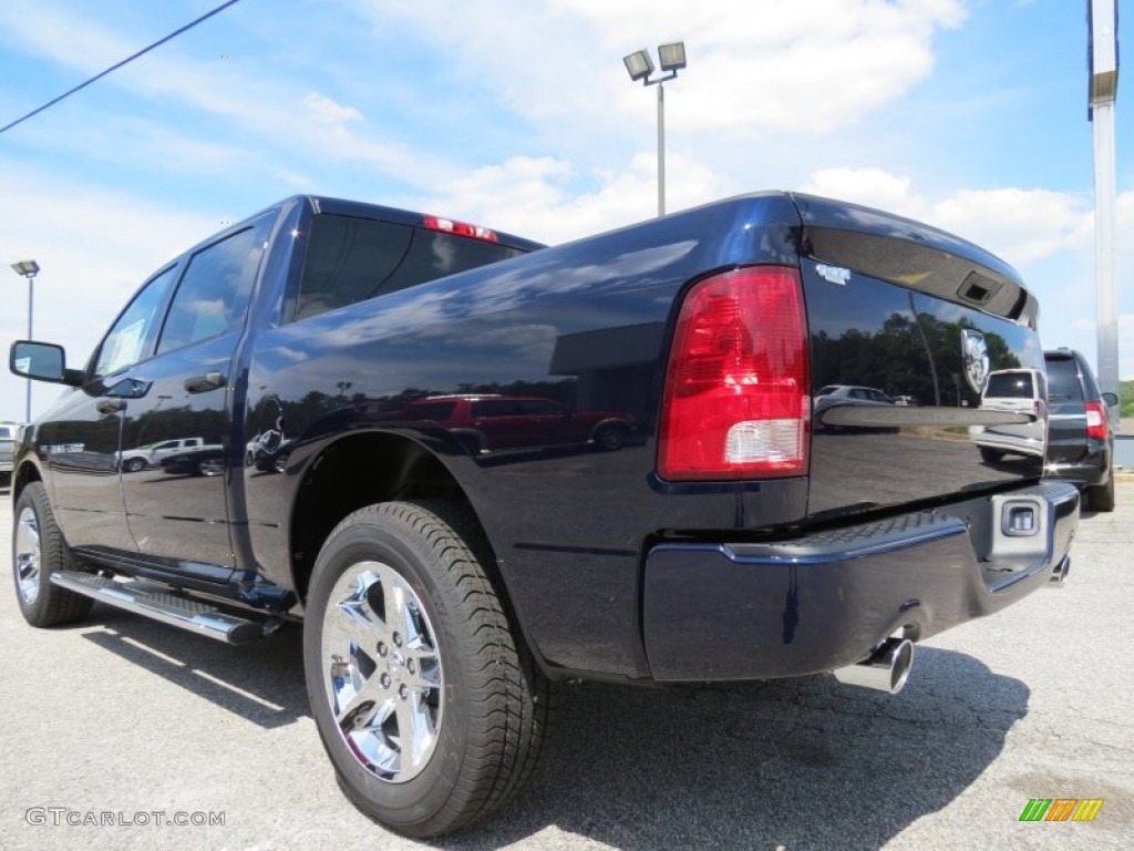 2012 Ram 1500 Express Crew Cab - True Blue Pearl / Dark Slate Gray/Medium Graystone photo #5