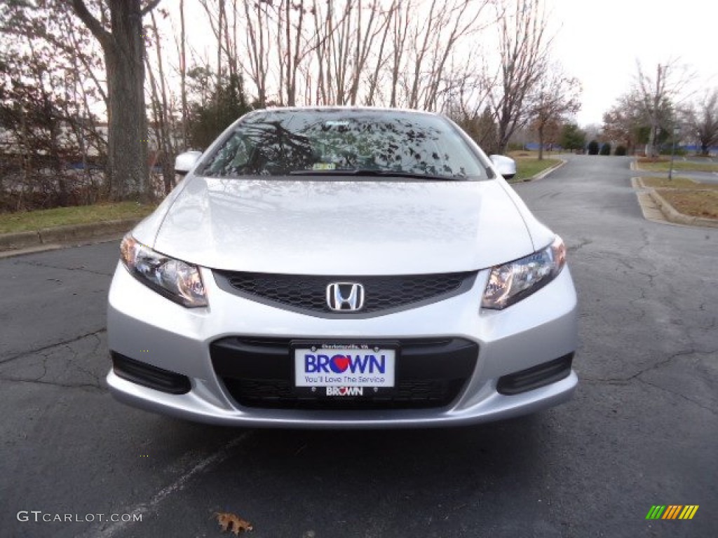 2012 Civic EX Coupe - Alabaster Silver Metallic / Gray photo #2