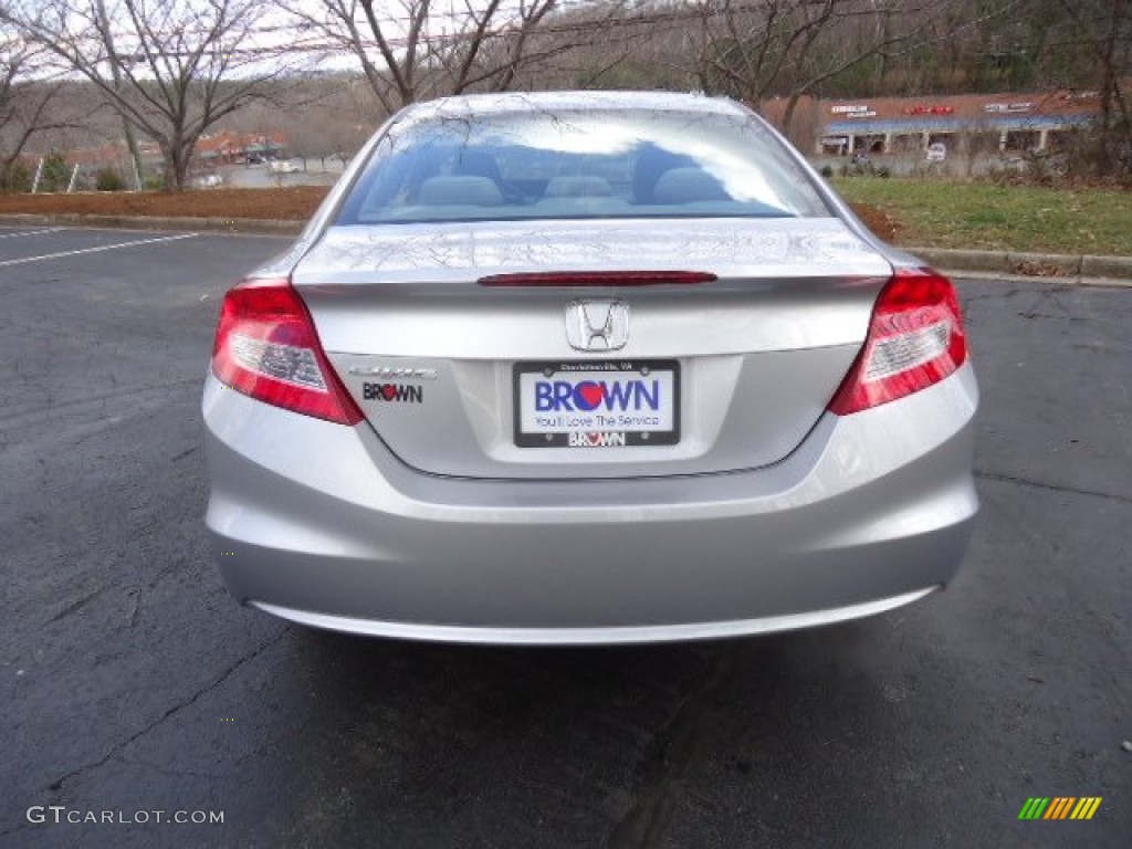 2012 Civic EX Coupe - Alabaster Silver Metallic / Gray photo #6