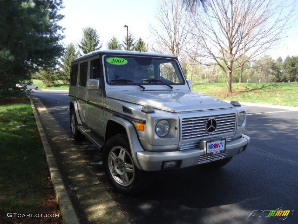 2003 G 500 - Brilliant Silver Metallic / Gray photo #1