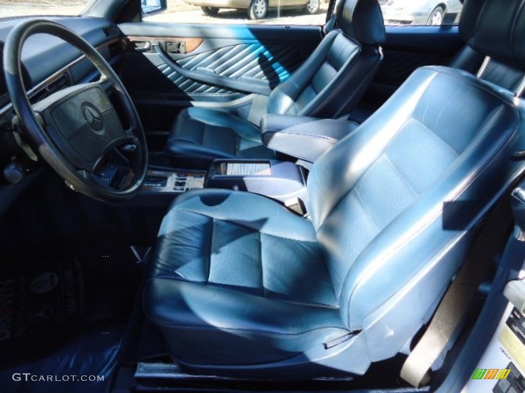Blue Interior 1989 Mercedes-Benz S Class 560 SEC Coupe Photo #65051563