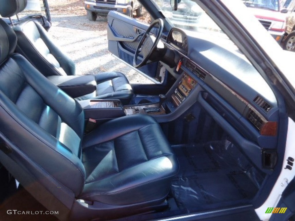 Blue Interior 1989 Mercedes-Benz S Class 560 SEC Coupe Photo #65051574