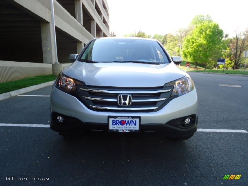 2012 CR-V EX 4WD - Alabaster Silver Metallic / Gray photo #2