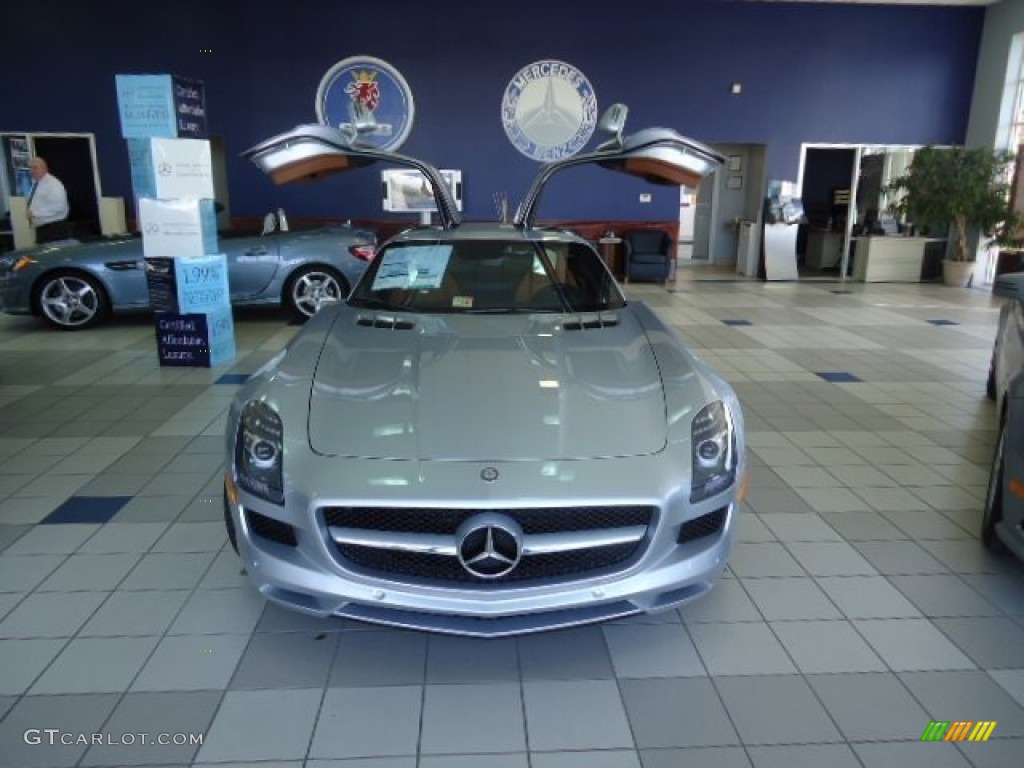 Iridium Silver Metallic 2012 Mercedes-Benz SLS AMG Exterior Photo #65053516
