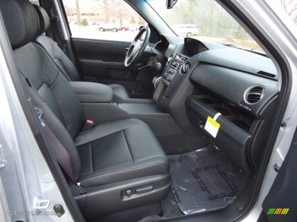 Black Interior 2012 Honda Pilot EX-L 4WD Photo #65055400
