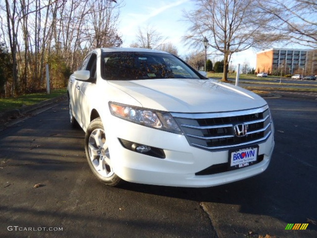 2012 Accord Crosstour EX-L 4WD - White Diamond Pearl / Black photo #1