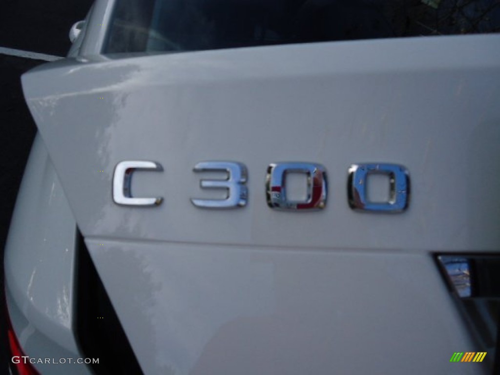 2012 C 300 Luxury 4Matic - Arctic White / Black photo #13