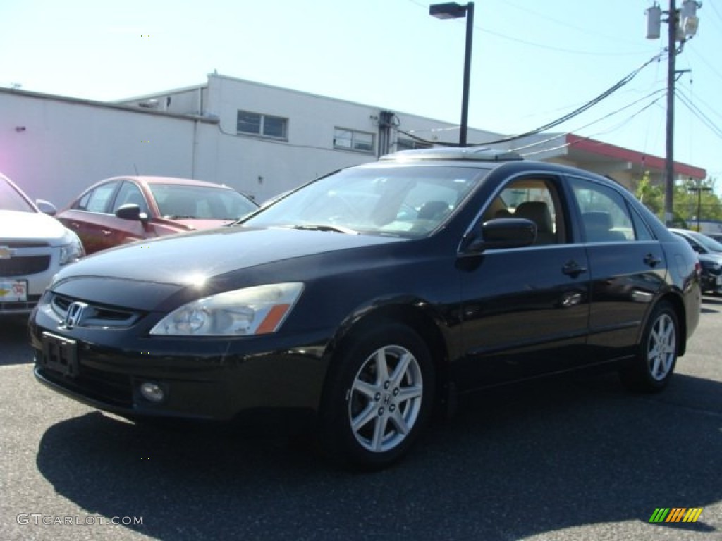 2003 Accord EX V6 Sedan - Nighthawk Black Pearl / Ivory photo #1