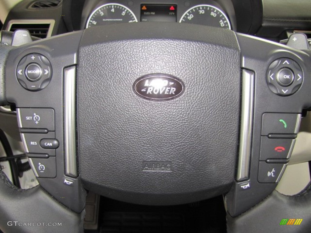 2012 Land Rover Range Rover Sport Autobiography Autobiography Ebony/Ivory Steering Wheel Photo #65060500