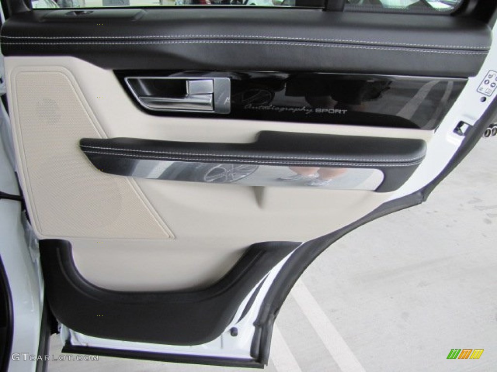 2012 Land Rover Range Rover Sport Autobiography Autobiography Ebony/Ivory Door Panel Photo #65060752