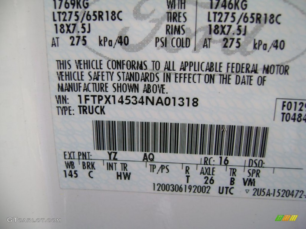 2004 F150 Lariat SuperCab 4x4 - Oxford White / Tan photo #14