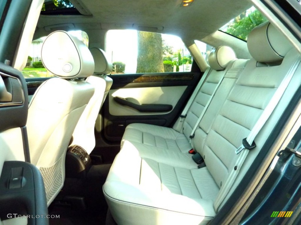 Silver/Ebony Black Interior 2003 Audi RS6 4.2T quattro Photo #65061196